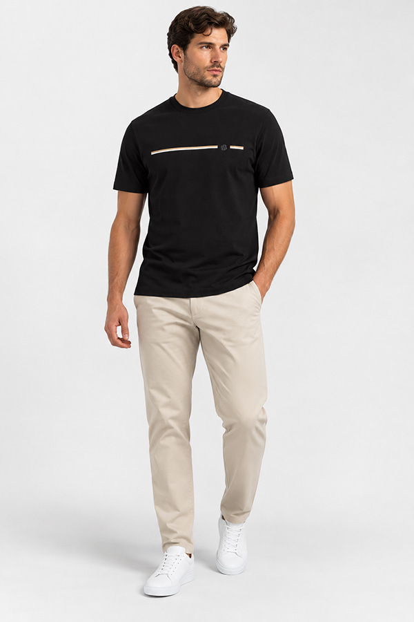 ΜΠΛΟΥΖΑ T-SHIRT BOSS - 001 ΜΑΥΡΟ